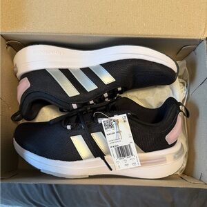 Adidas Women’s Black and light Pink Racer TR23 Shoes